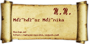Méhész Mónika névjegykártya